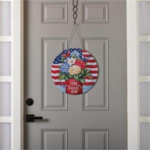 PATRIOTIC HYDRANGEAS DOOR DECOR