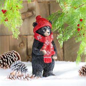 Winter Black Bear Statuary