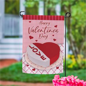 Valentine's Day Cake Garden Flag