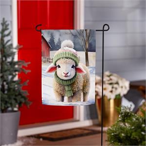 Winter Lamb Garden Flag