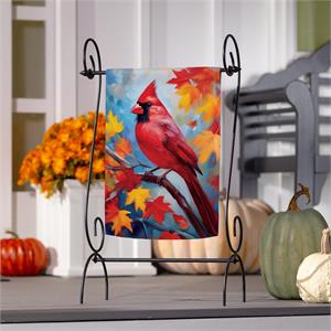 Cardinal Fall Garden Flag