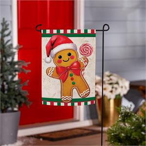 Gingerbread Man Garden Flag