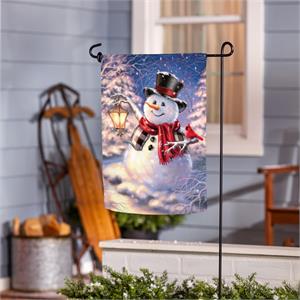 Snowman Magic Garden Flag