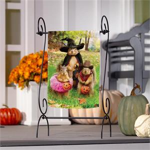 Nutty Trick or Treaters Garden Flag