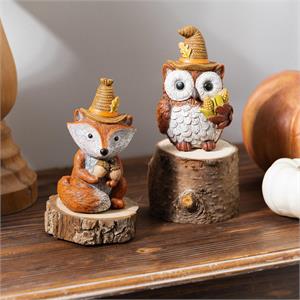 Harvest Owl/Fow Figurine