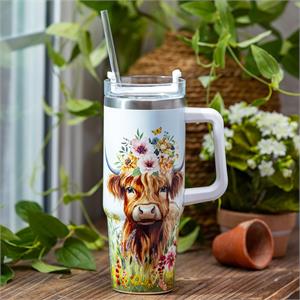 HIGHLAND COW 30OZ TUMBLER