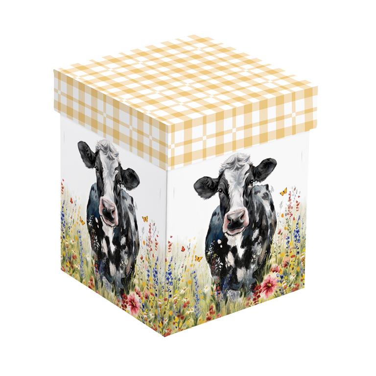COW STEMLESS WINE GLASS WITH BOX
