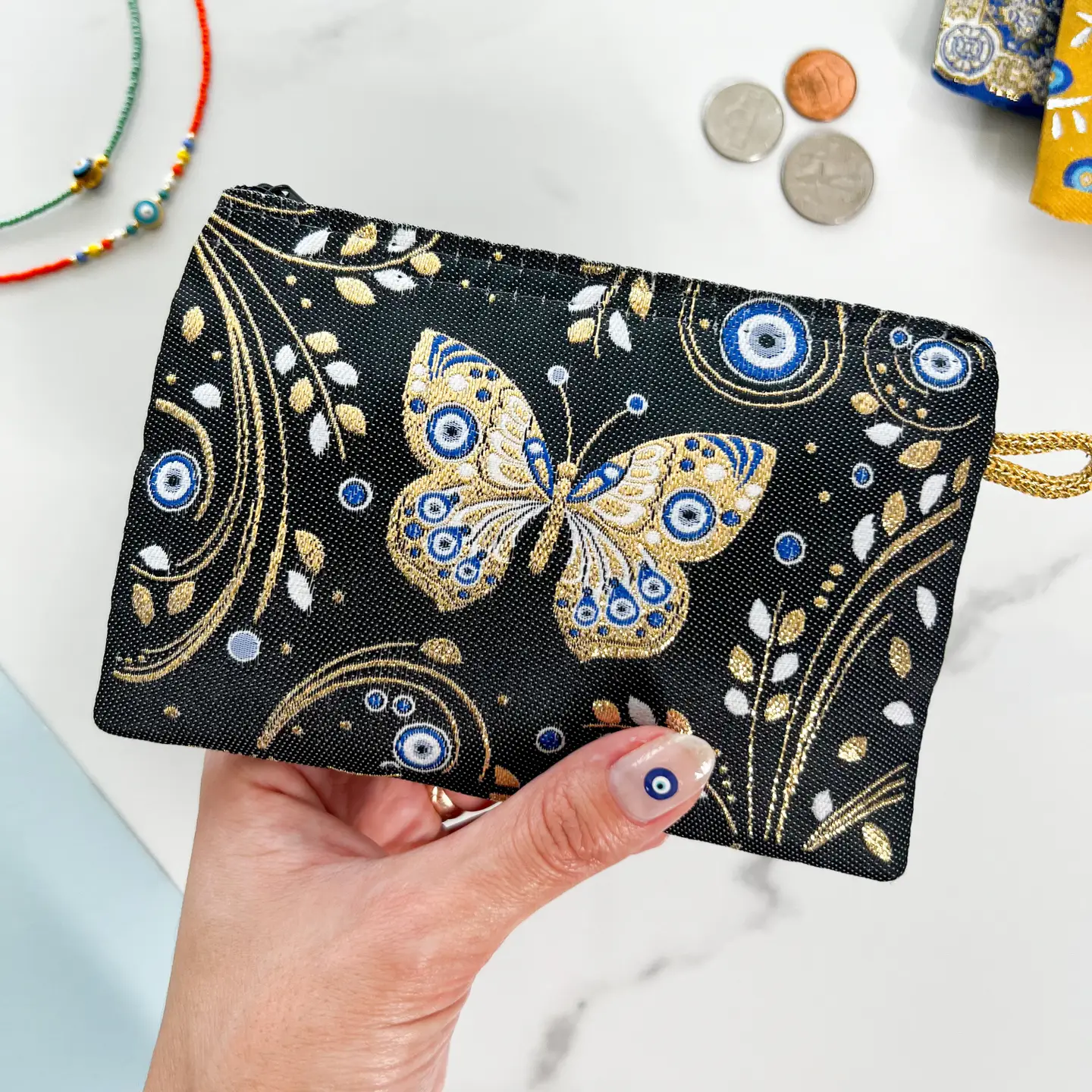 Black Butterfly Coin Purse