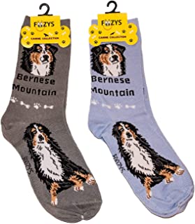 Grey Bernese Mountain Dog Socks