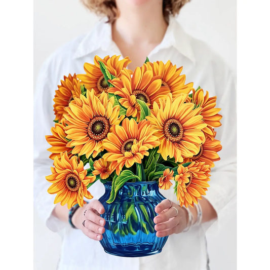 Sunflowers Bouquet Pop Up Card