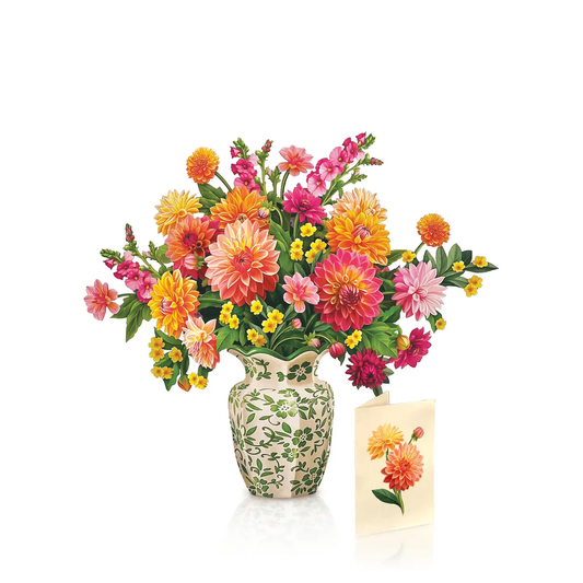 Dahlia Sunrise Pop Up Card