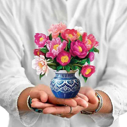 Peony Paradise Mini Pop Up Card