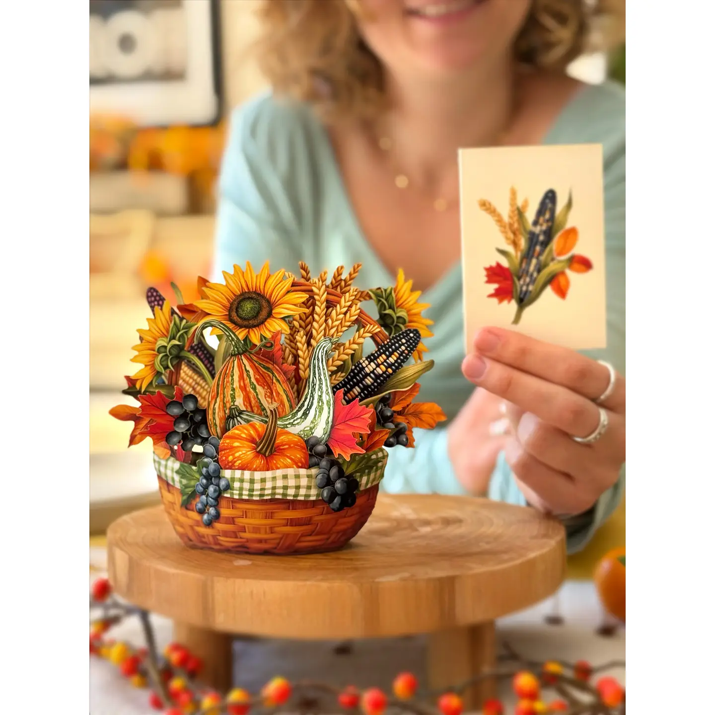 Mini Golden Harvest Pop Up Card