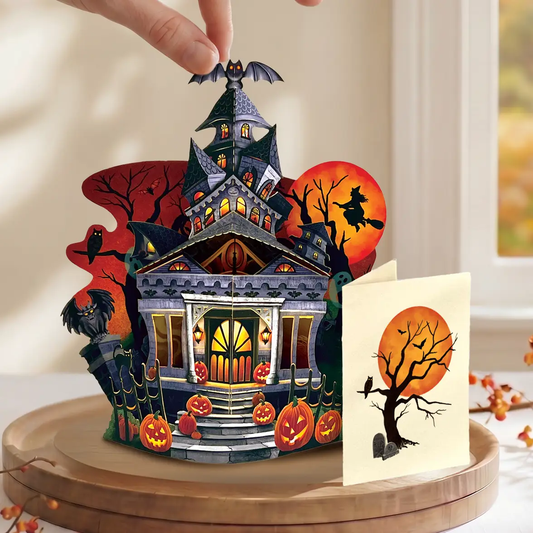 Mini Haunted House Pop Up Card