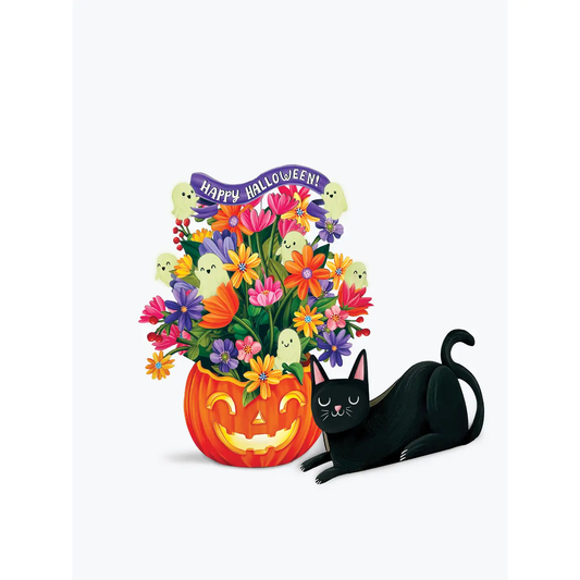Jack-o-lantern Bouquet Mini Pop Up Card