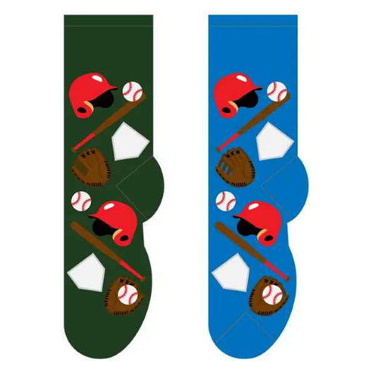 GREEN BASEBALL MENS SOCKS