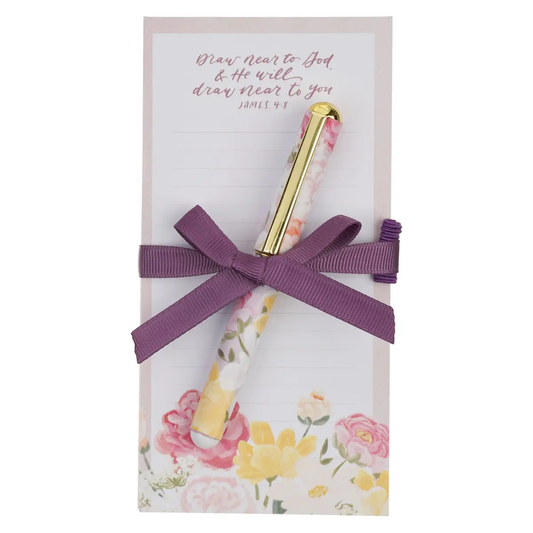 JAMES 4:8 PAD & PEN SET