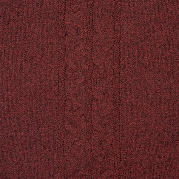 BURGUNDY CABLE PONCHO