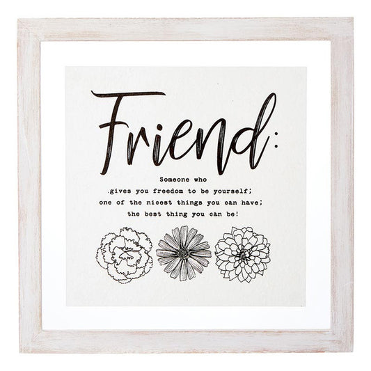 FRIEND 14X14 WALL ART