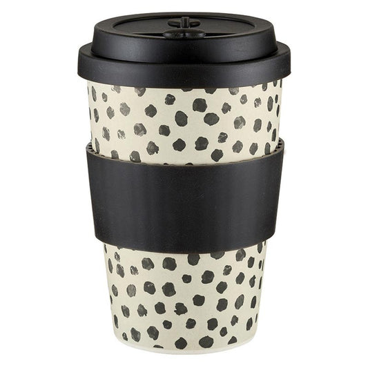 DALMATIAN BAMBOO CUP WITH LID