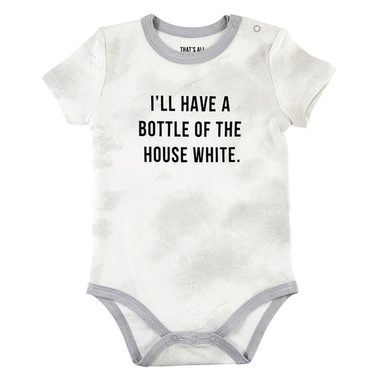 HOUSE WHITE SNAPSHIRT 6-12MONTHS