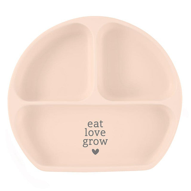 EAT LOVE GROW SILICONE BABY PLATE