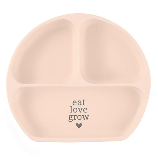 EAT LOVE GROW SILICONE BABY PLATE