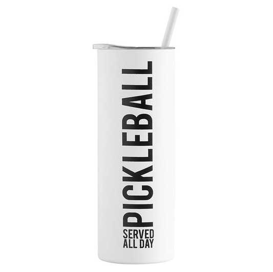 Pickleball Served All Day Skinny Tumbler