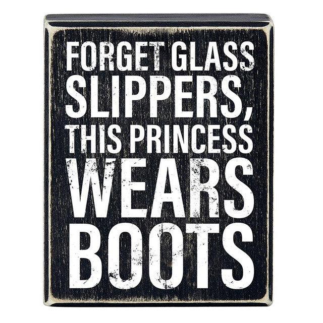 Wears Boots Block Sign