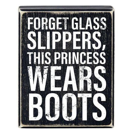 Wears Boots Block Sign