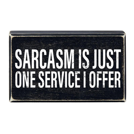 SARCASM BOX SIGN