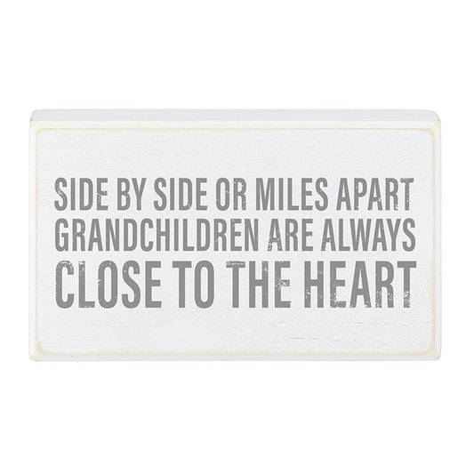 Miles Apart Block Sign