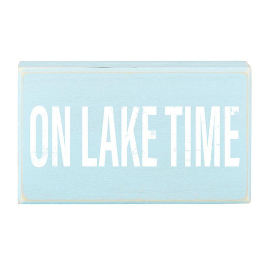 ON LAKE TIME BOX SIGN