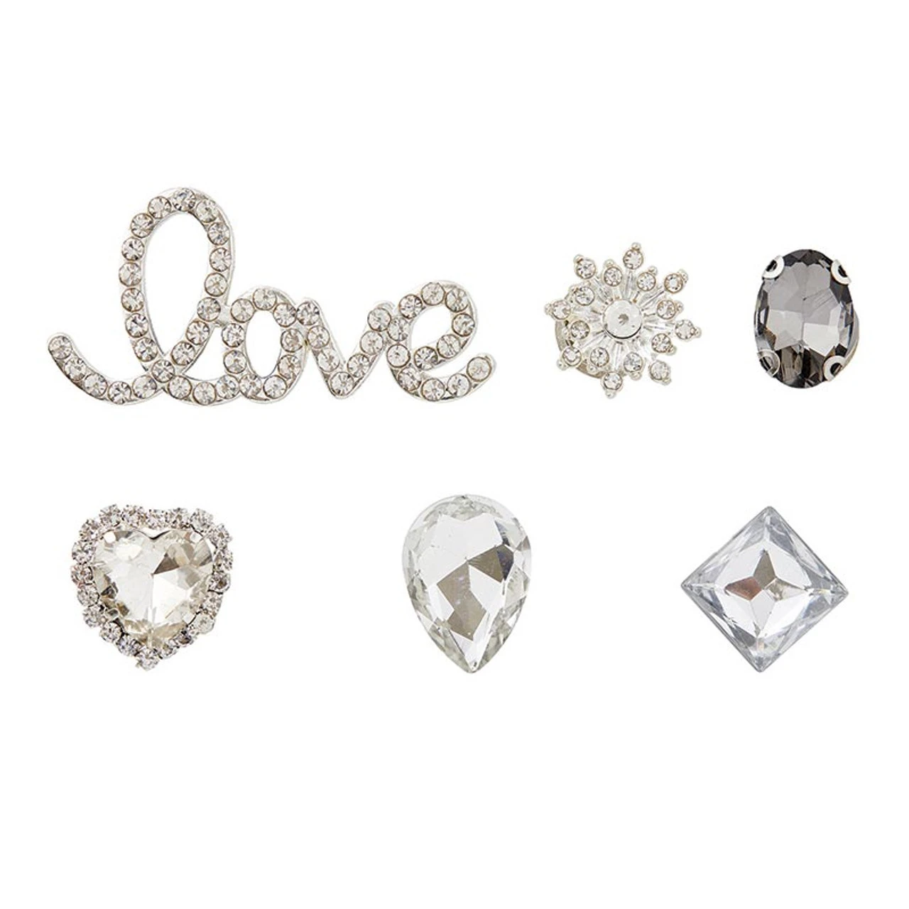 Set of 6 Glam Shoe Carhms