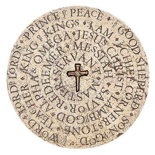 IN HIS NAME RESIN PLAQUE