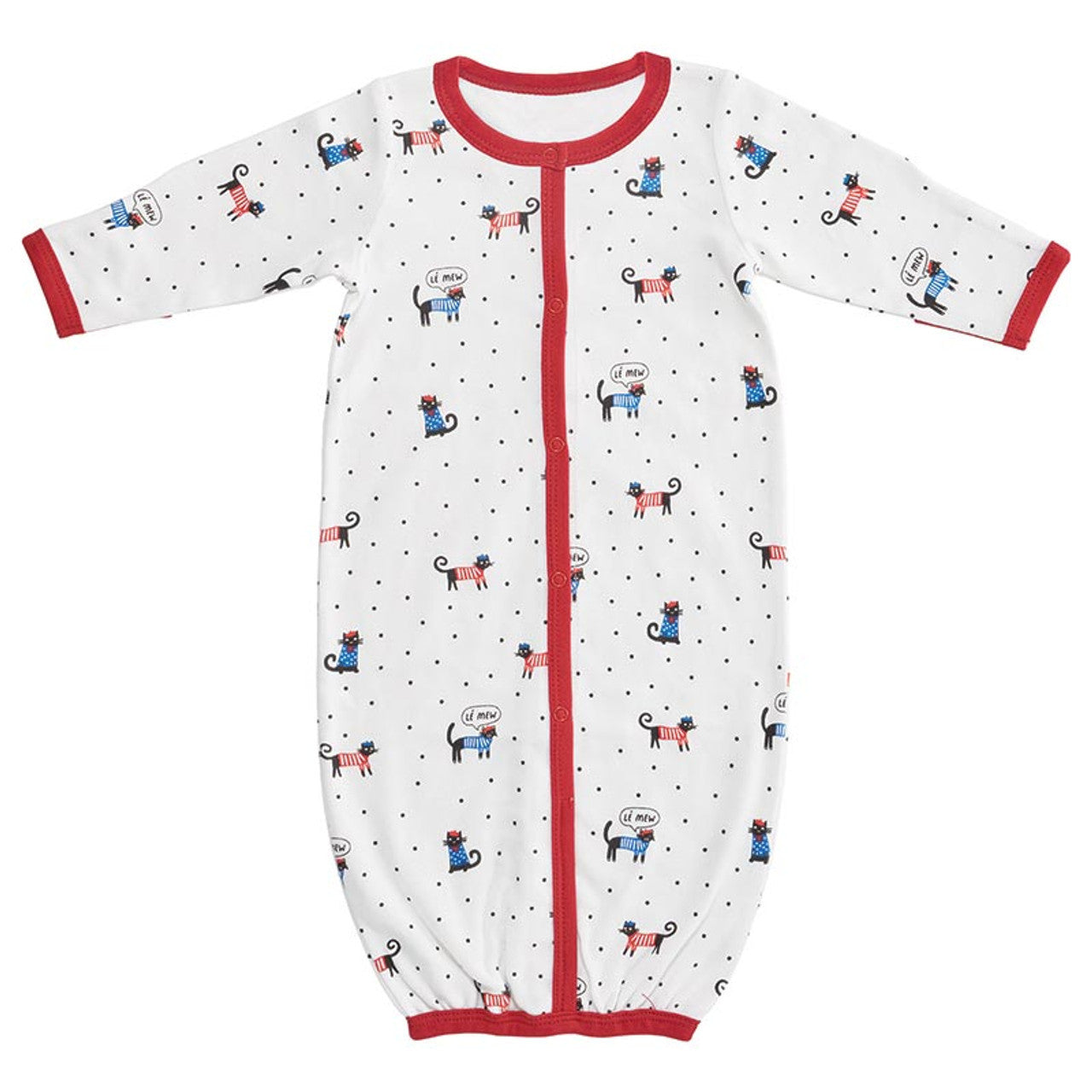 LE MEOW NEWBORN GOWN 0-6