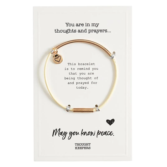 Cream Gold Thought Keeper Bracelet
