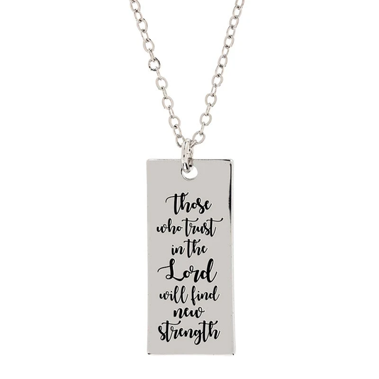 Isaiah 40:30 SP 15" Necklace