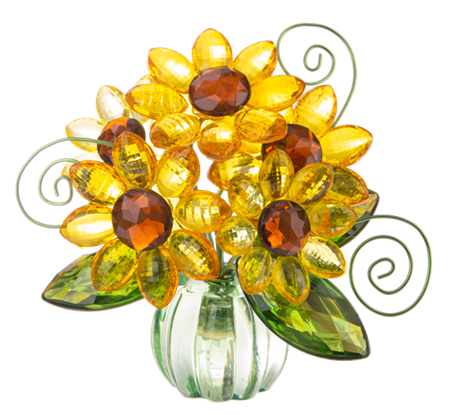 Sunflower Posy Pot