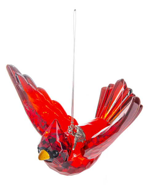5" Cardinal Ornament w/Charm