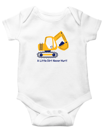 TRACTOR DIAPER SHIRT