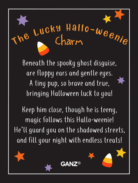 Lucky Halloweenie Charm