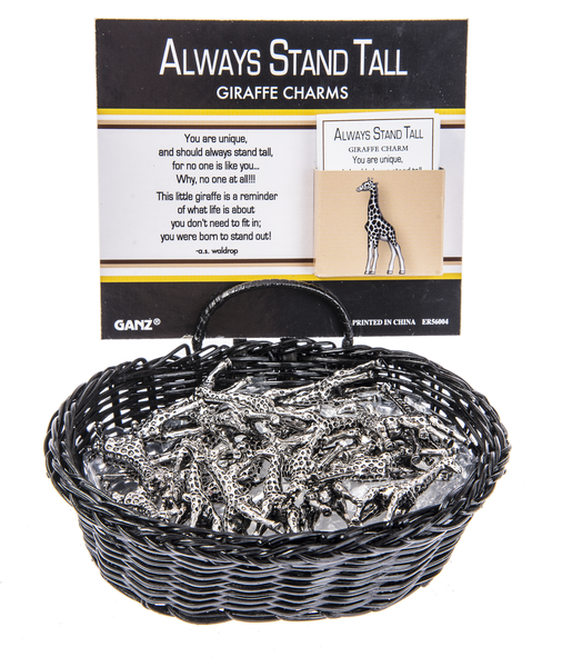 ALWAYS STAND TALL GIRAFFE POCKET CHARM