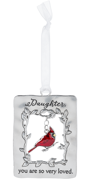 DAUGHTER SO LOVED CARDINAL ORN