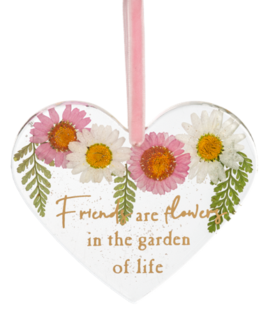FRIENDS EPOXY HEART ORNAMENT