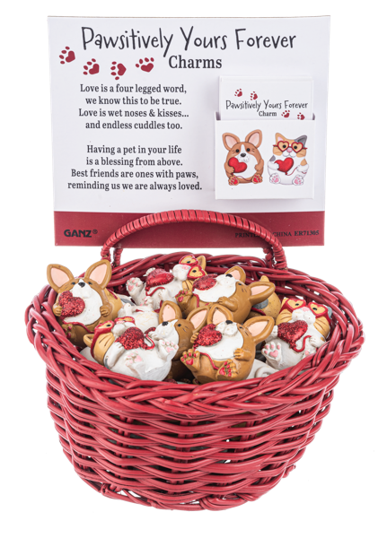 Cat or Dog Mini w/Heart Figurine