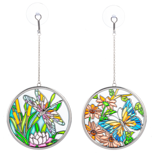Butterfly or Dragonfly Stained Glass