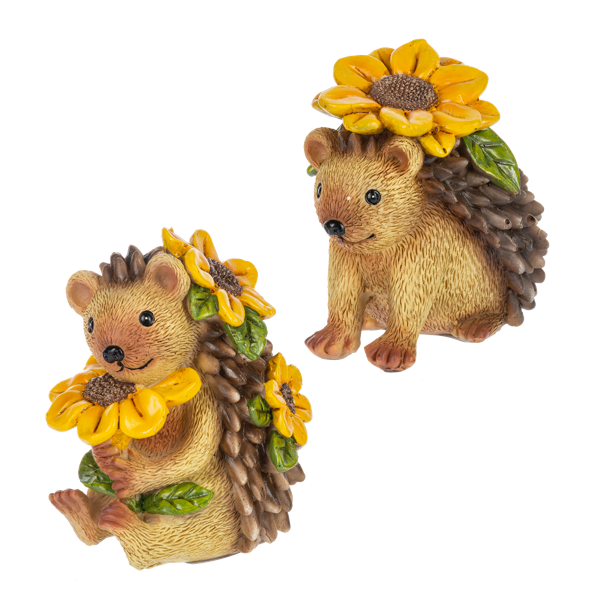 Sunflower Hedgehog Figurine