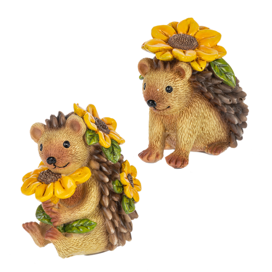 Sunflower Hedgehog Figurine
