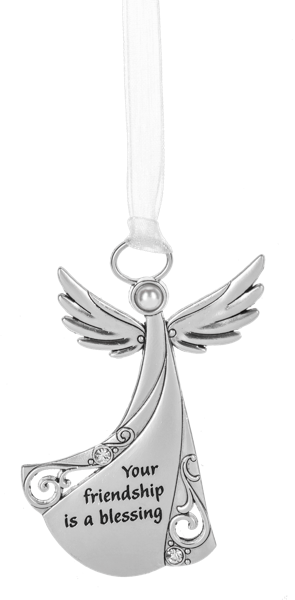 Friendship Is A Blessing Angel Ornament